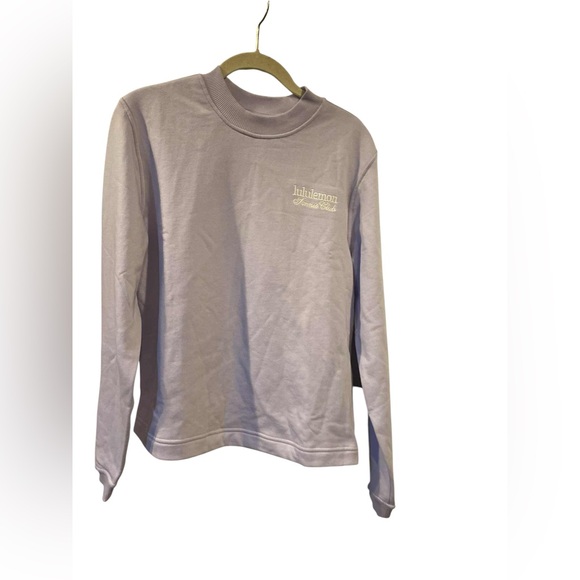 NWT Lululemon cotton French terry crewneck LAVENDER FROST Size M - Picture 1 of 5